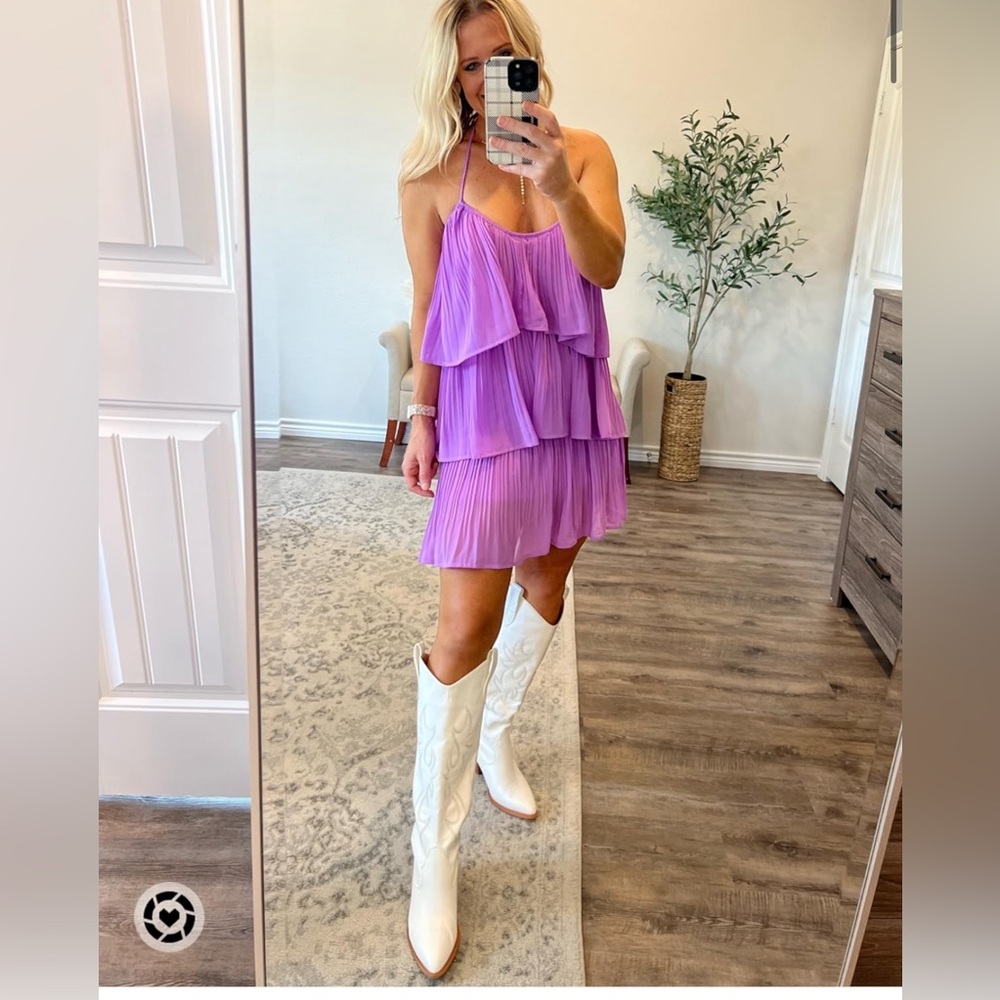 Women’s Summer One Shoulder Ruffle Mini Dress